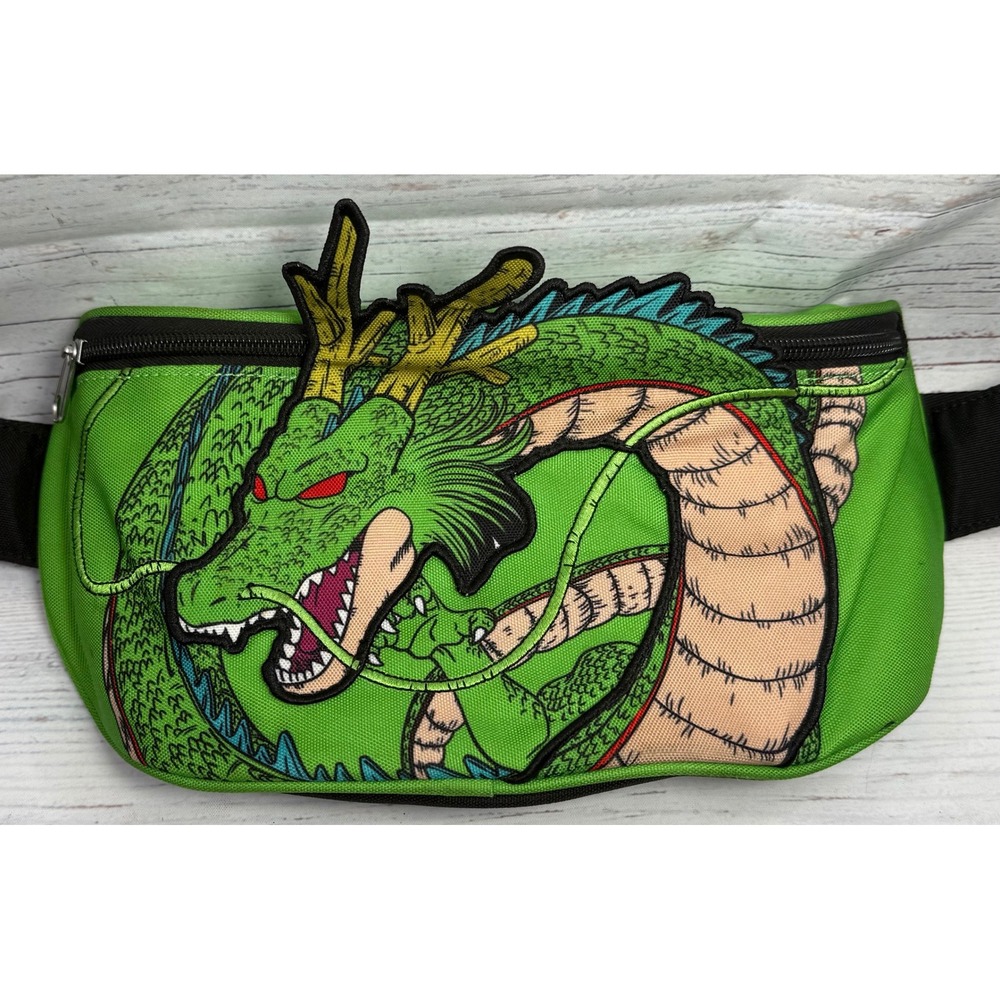 Loungefly Dragon Ball Z Shenron Green Fanny Pack Bag Embroidered Anime